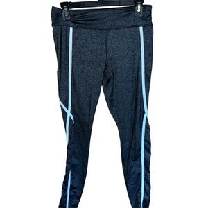 Forever‎ 21 charcoal grey leggings with lower leg ruching detail size medium